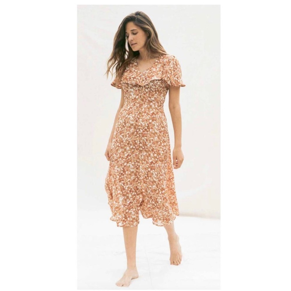 Christy Dawn Daisy Dress in Terracotta